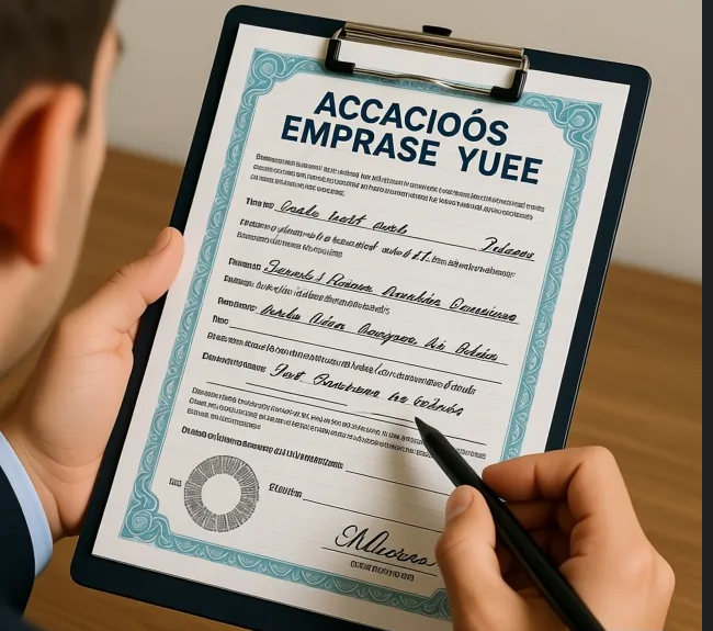 acções de empresas